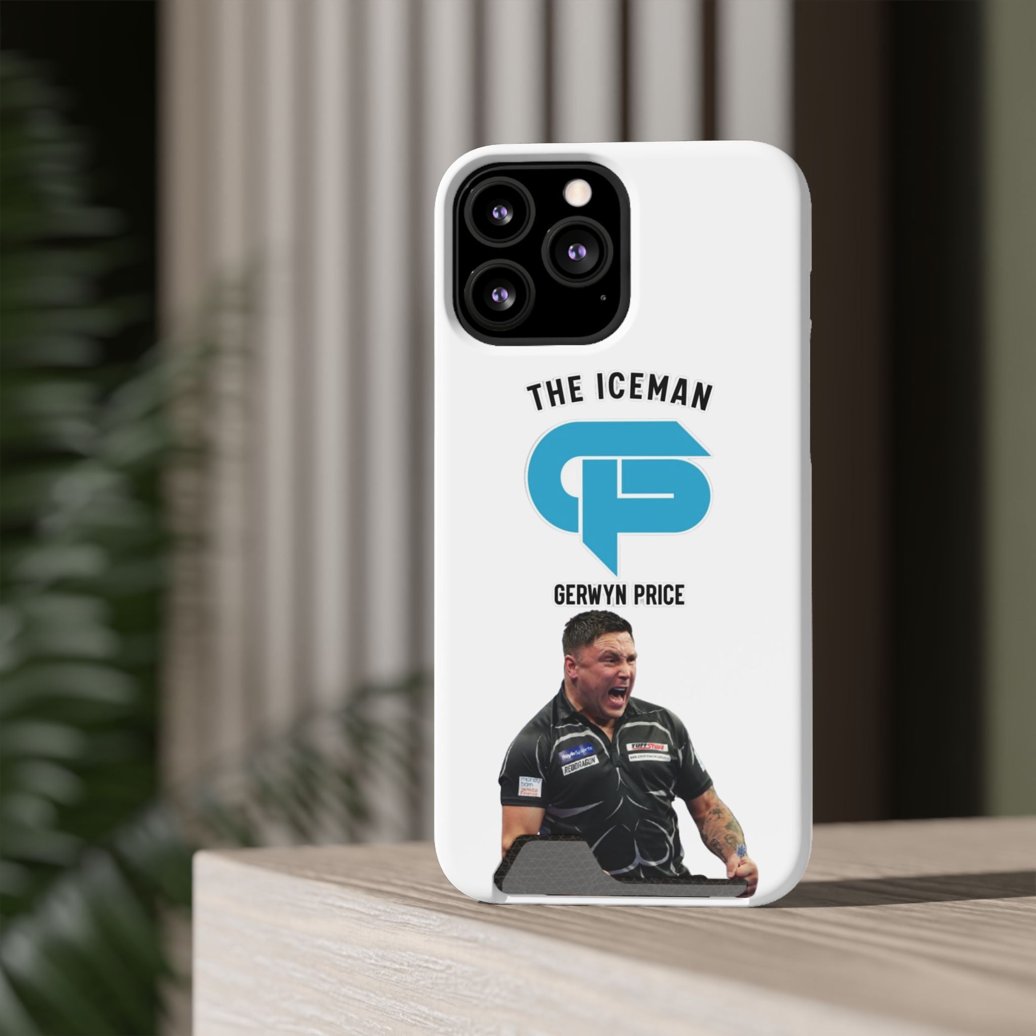 Gerwyn Price The Iceman Phone Case with Card Holder