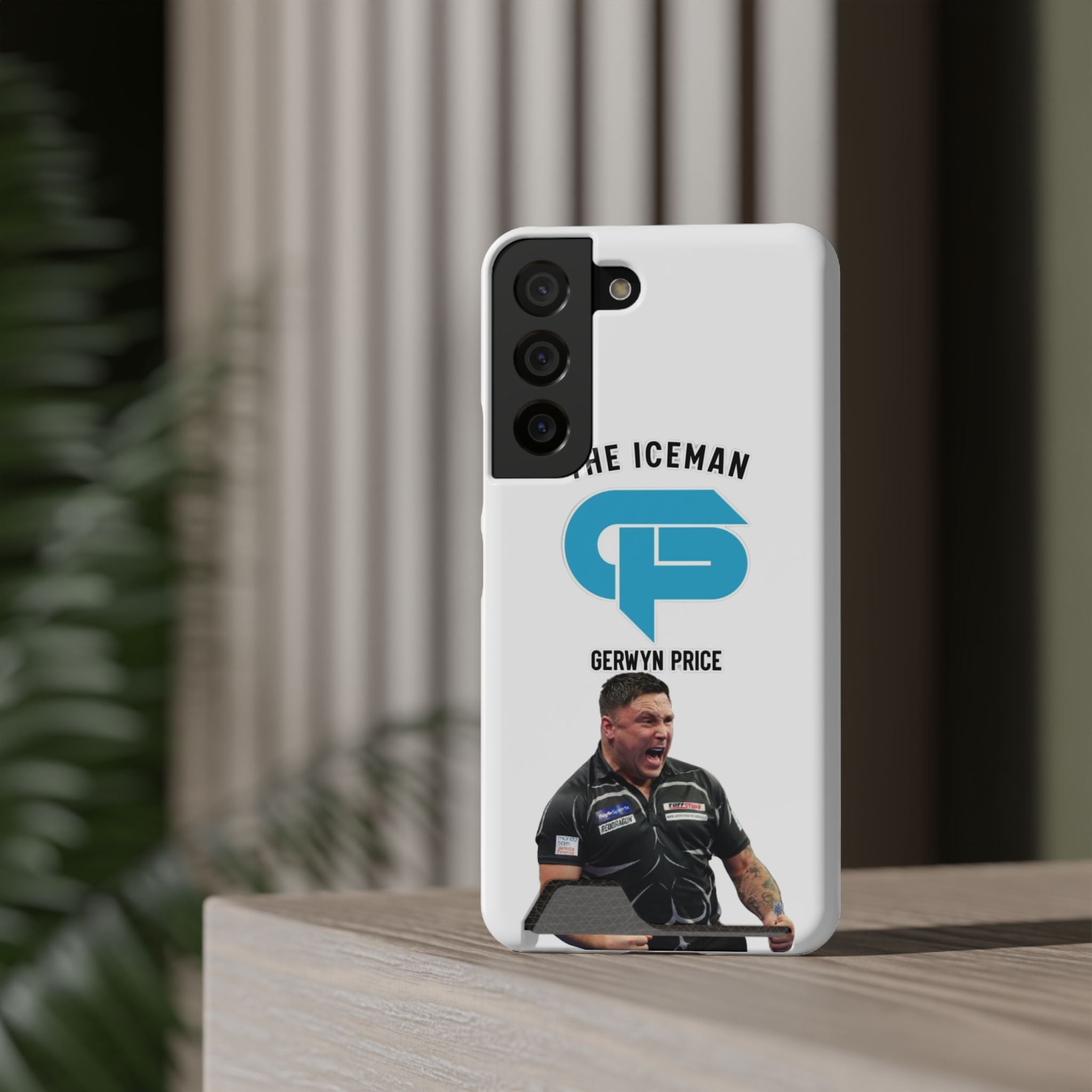 Gerwyn Price The Iceman Phone Case with Card Holder