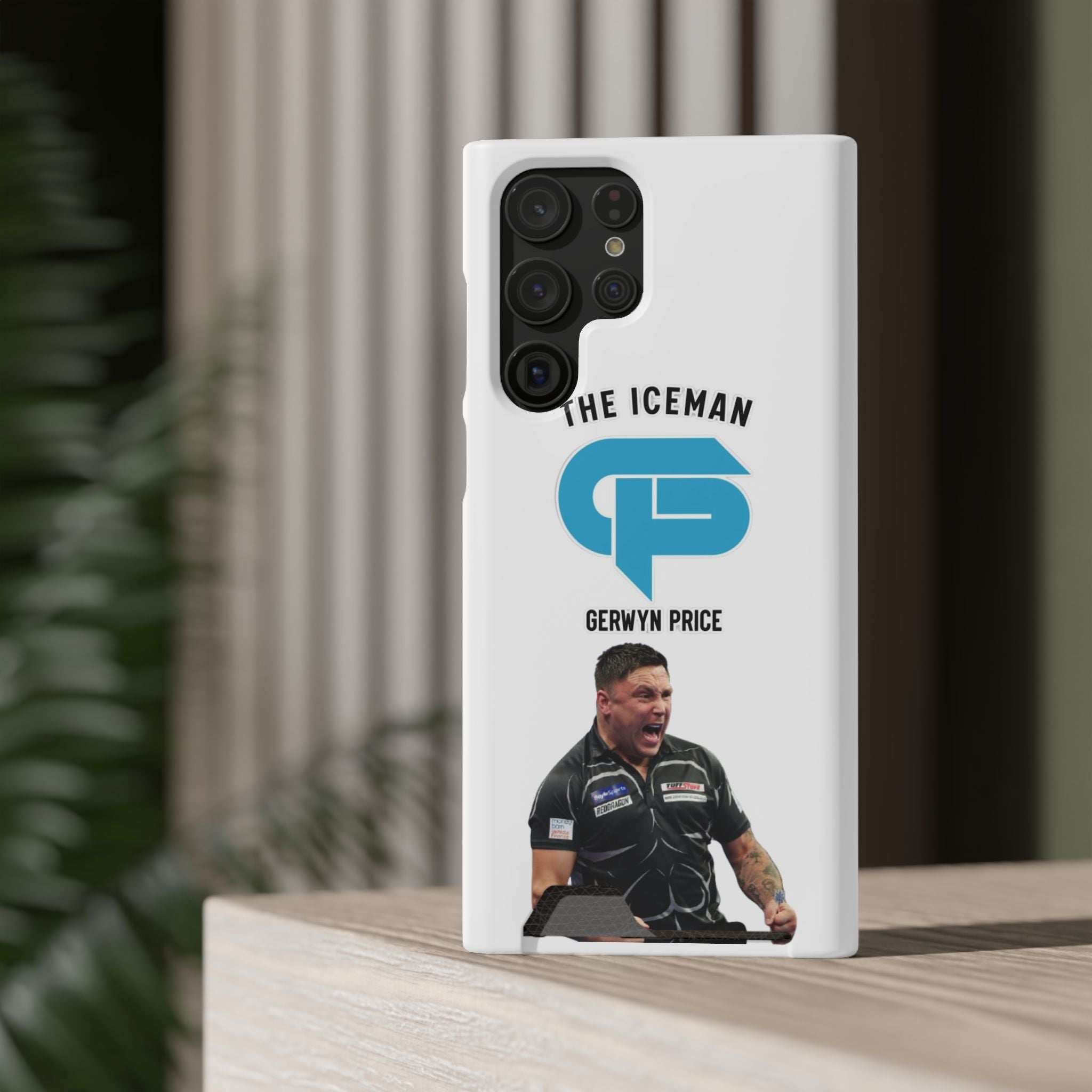 Gerwyn Price The Iceman Phone Case with Card Holder