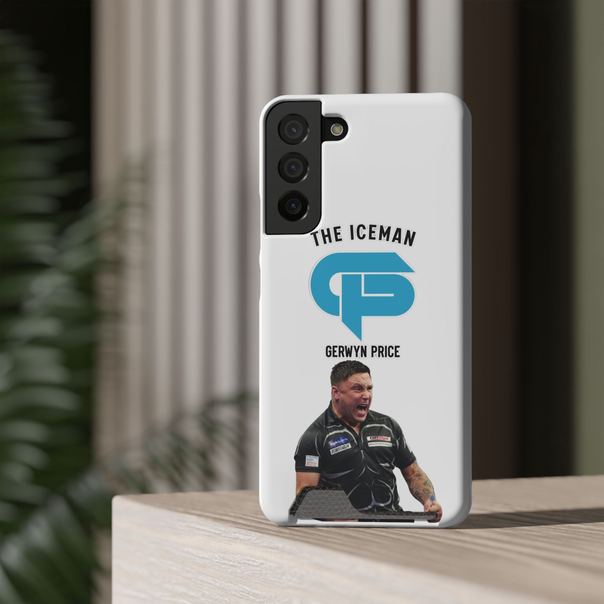 Gerwyn Price The Iceman Phone Case with Card Holder
