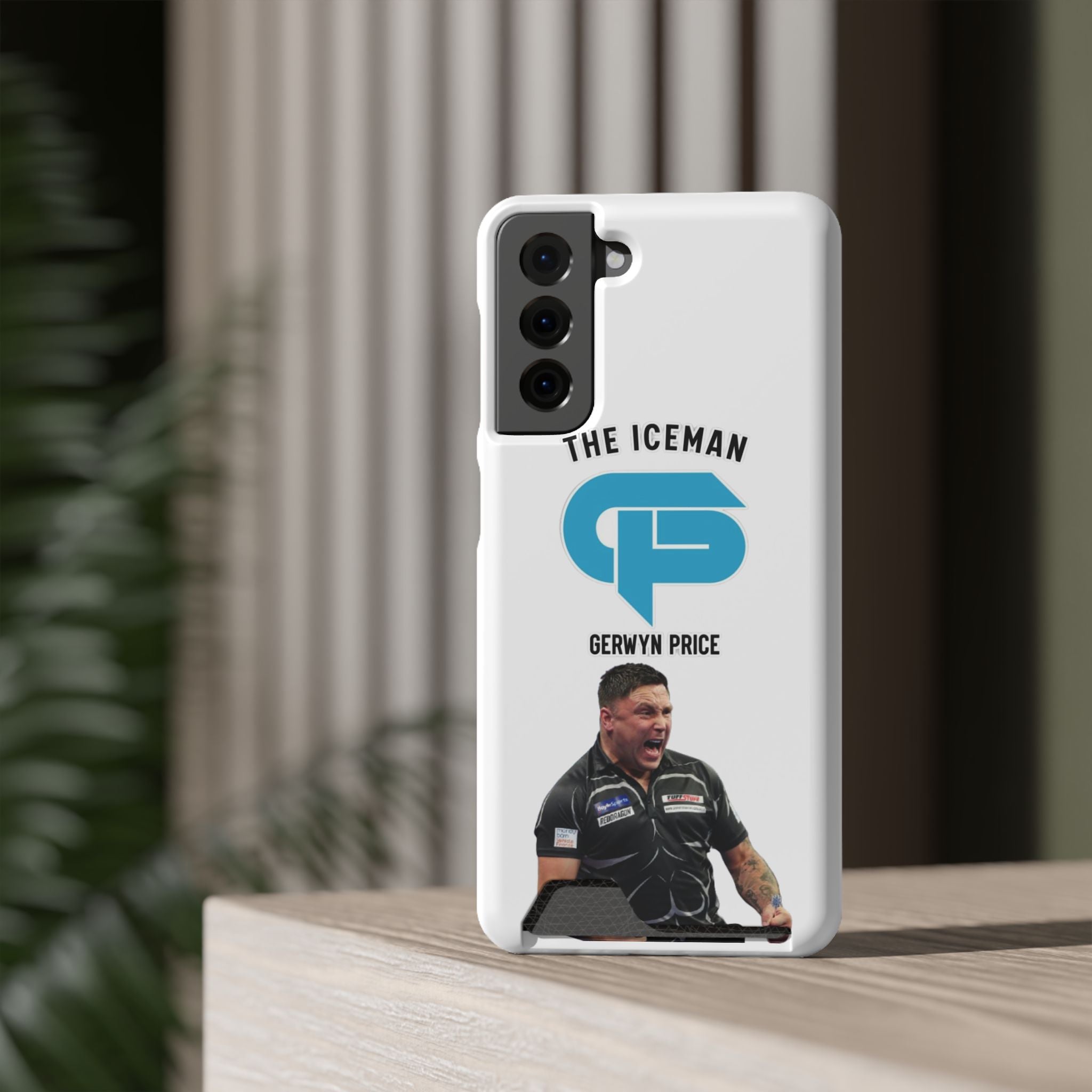 Gerwyn Price The Iceman Phone Case with Card Holder