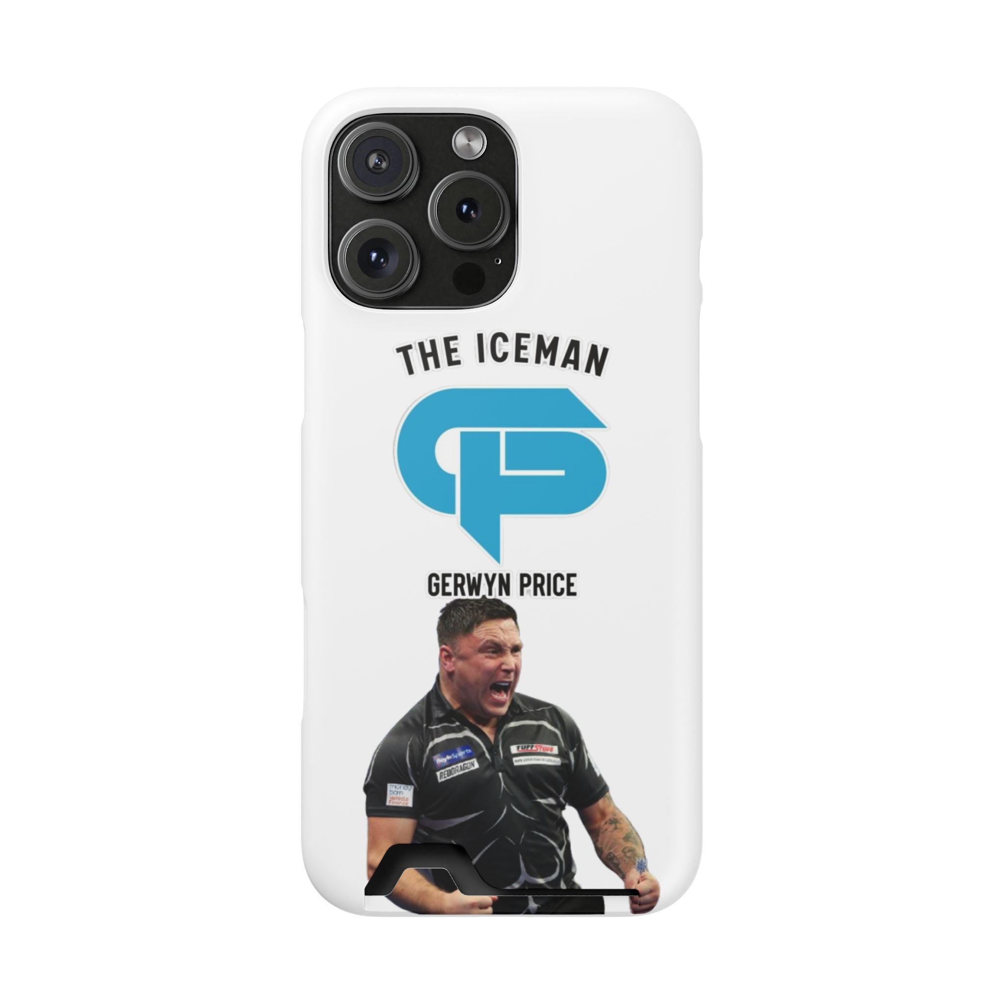 Gerwyn Price The Iceman Phone Case with Card Holder