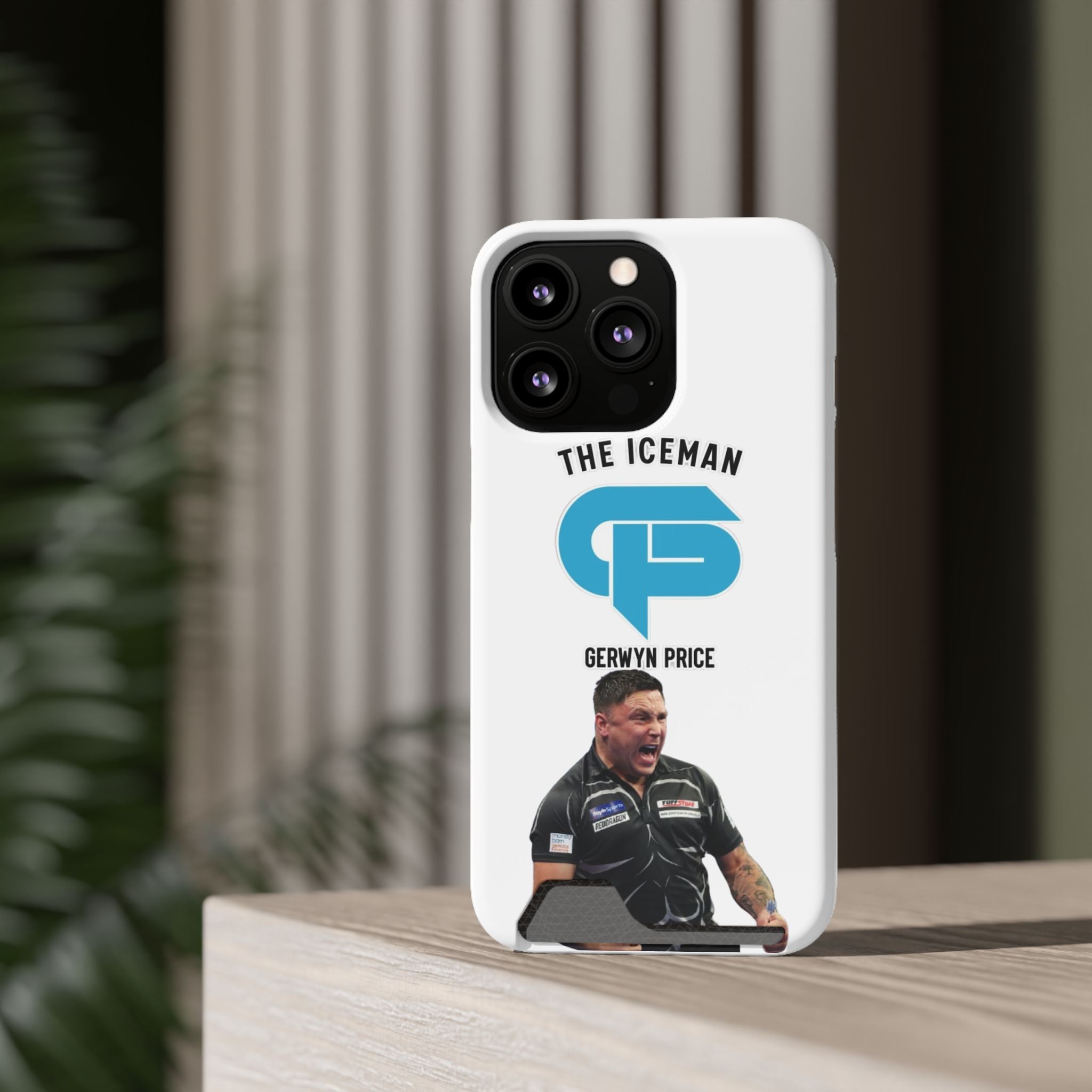Gerwyn Price The Iceman Phone Case with Card Holder