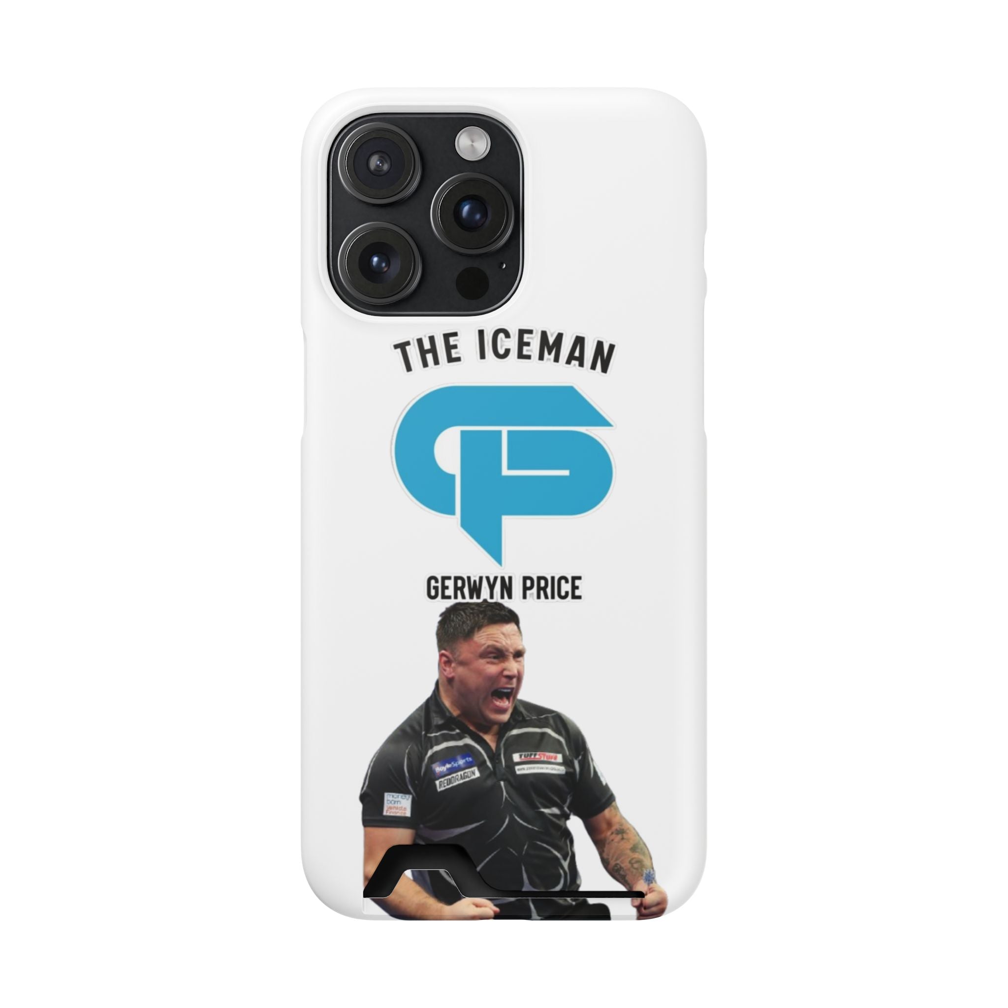 Gerwyn Price The Iceman Phone Case with Card Holder
