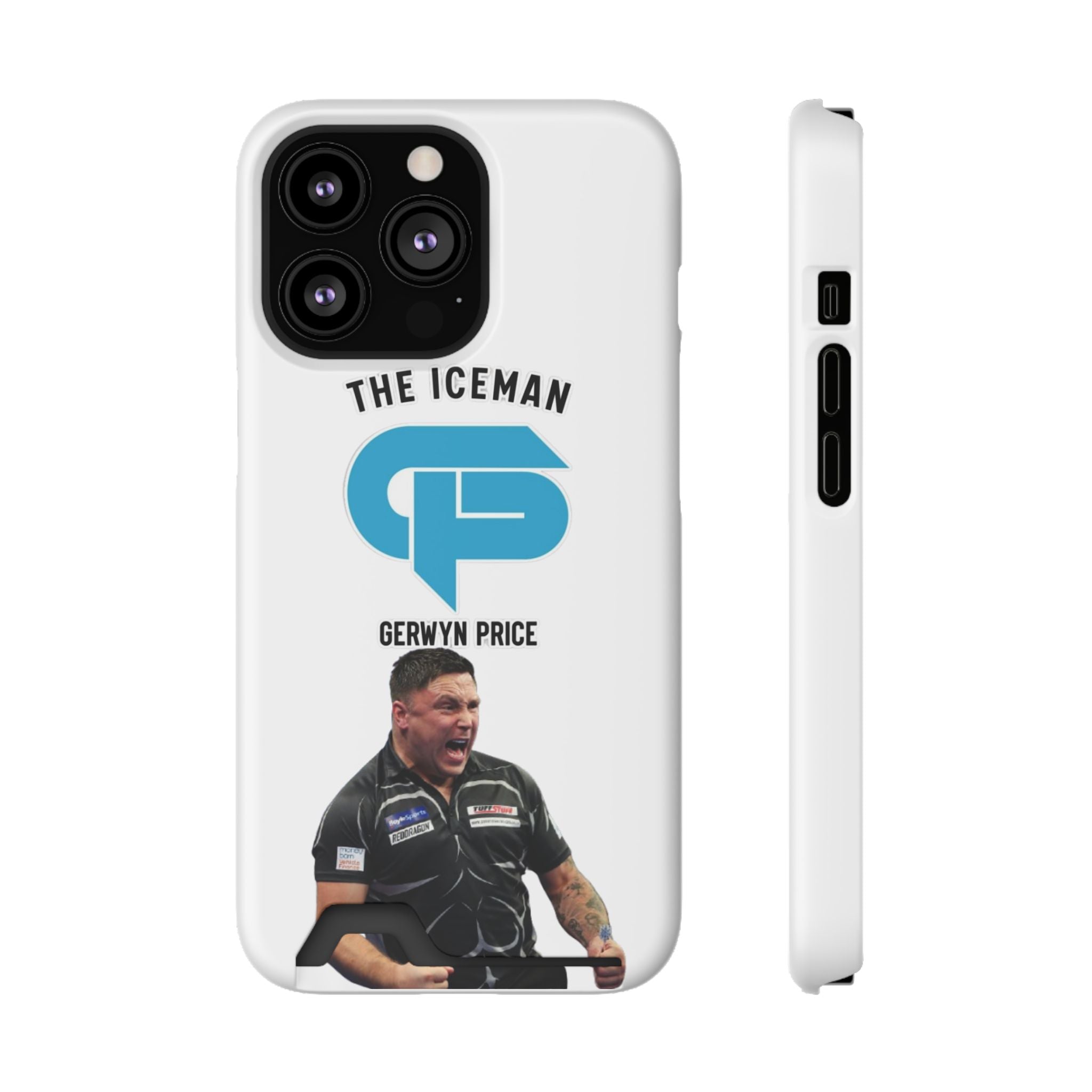 Gerwyn Price The Iceman Phone Case with Card Holder